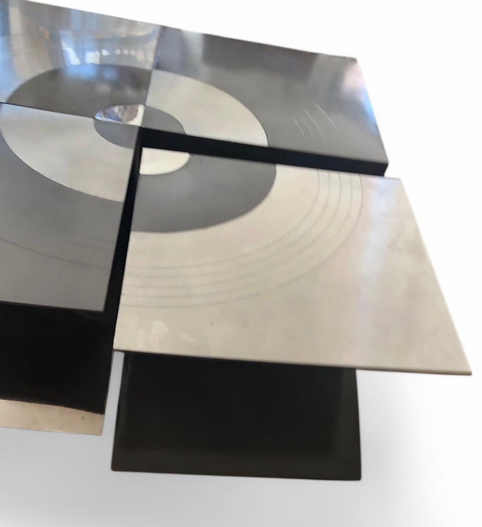 Thumbnail: Modular Target Coffee Table in Chrome & Stainless Steel