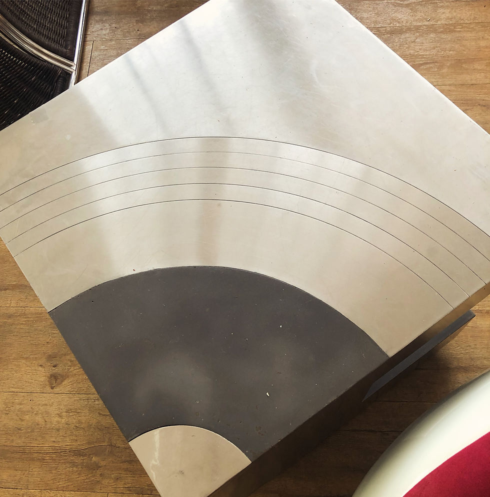 Thumbnail: Modular Target Coffee Table in Chrome & Stainless Steel