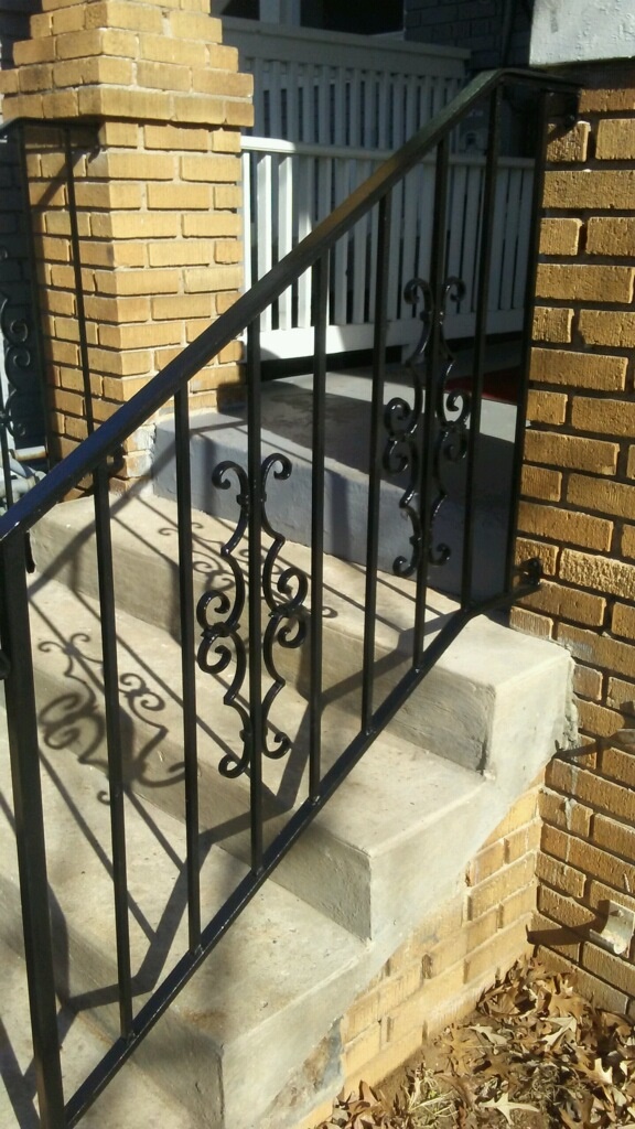Stair rail w/ Victorian panels