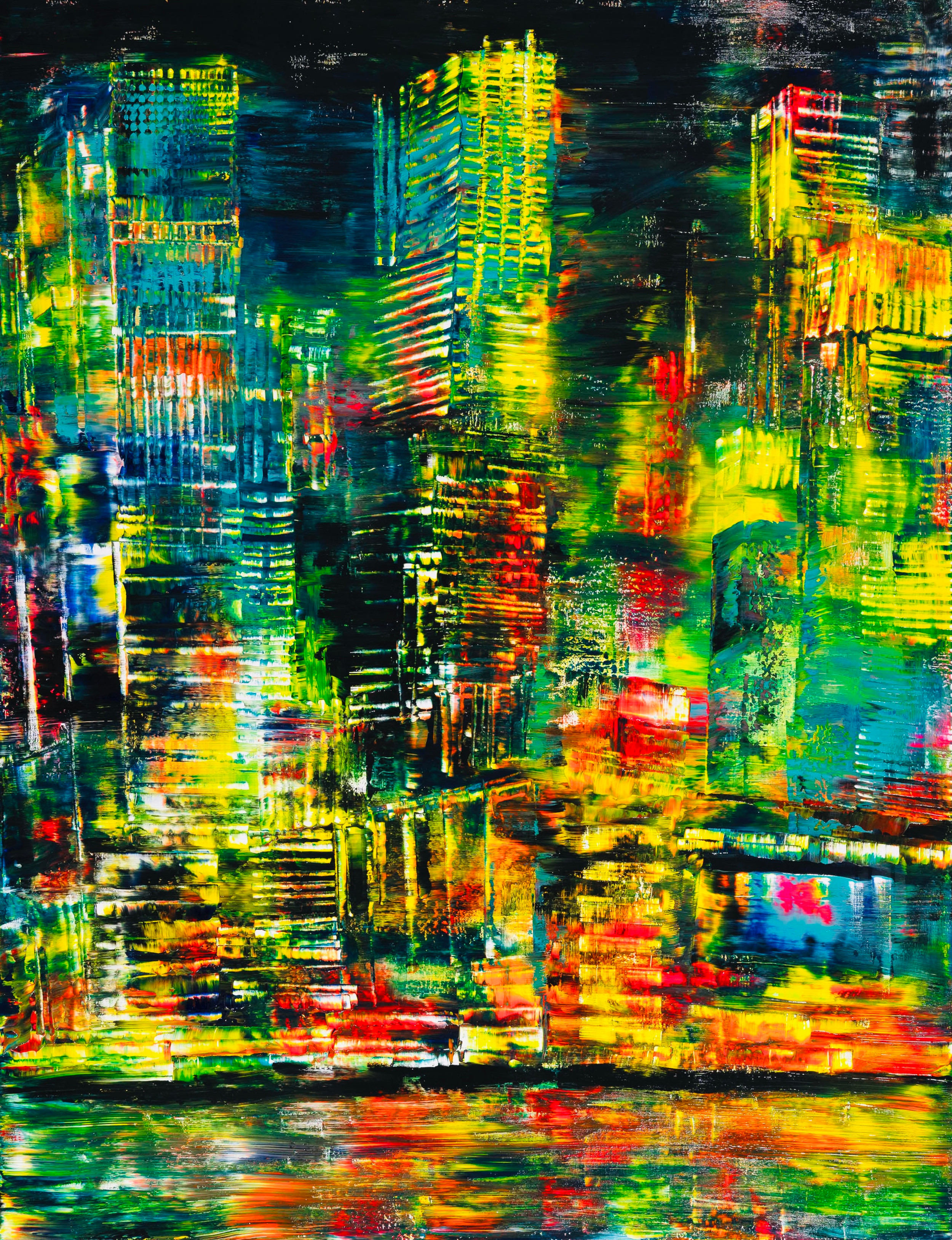 Mami YAMASAKI /山崎雅未/Painter/画家/City night view/アート