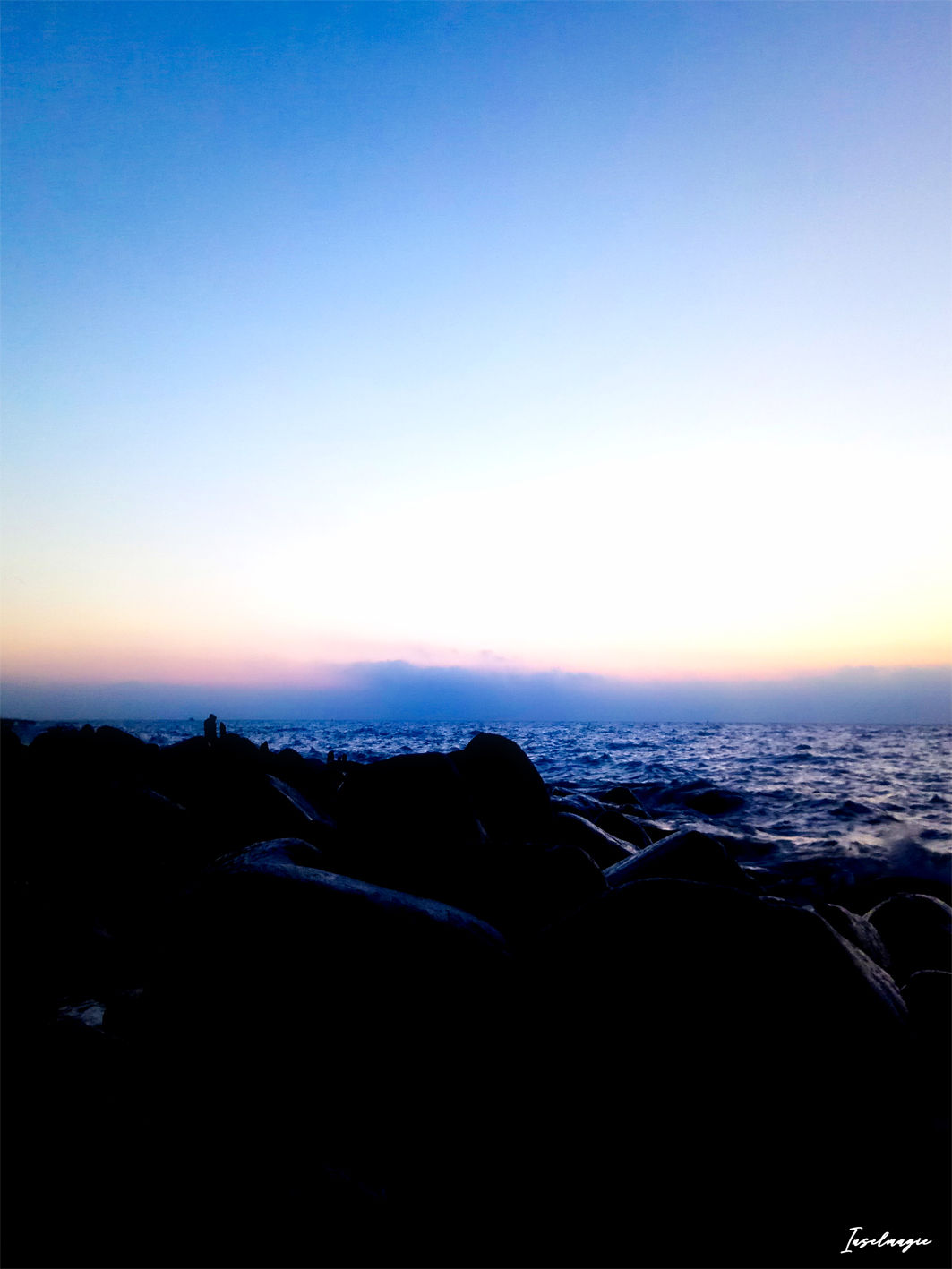 Nr.26 Morgenstimmung am alten Strand in Sassnitz/Blick von der alten Hafenmauer