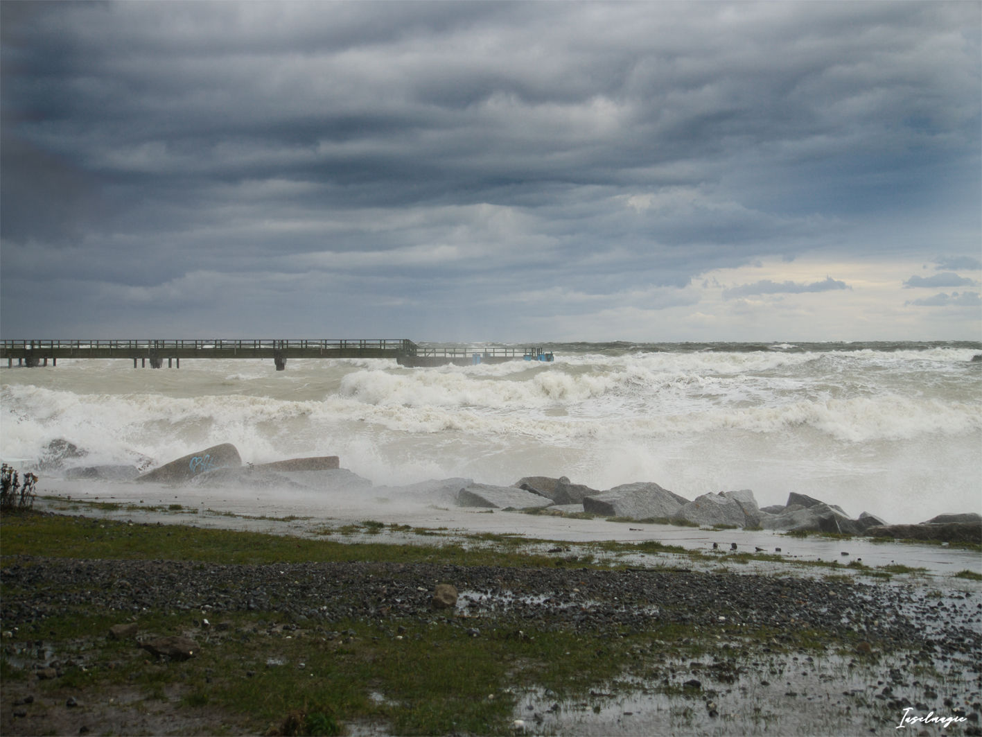 426 Sassnitz Promenade  Sturmflut 2023