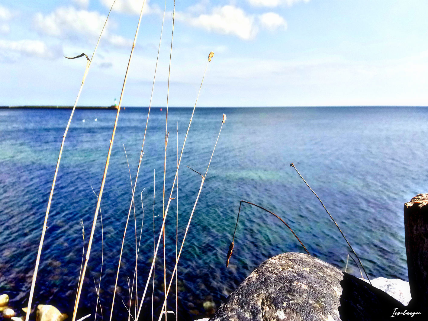 Nr.208 Blick von Dwasieden Richtung Leuchtturm auf der Ostmole