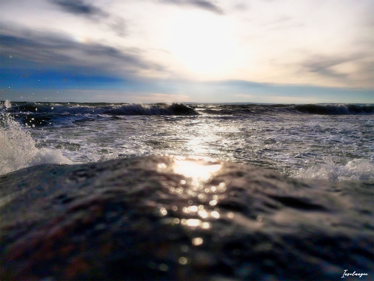 Nr.189 Morgenstimmung am alten Strand Sassnitz,Blick von der alten Hafenmauer