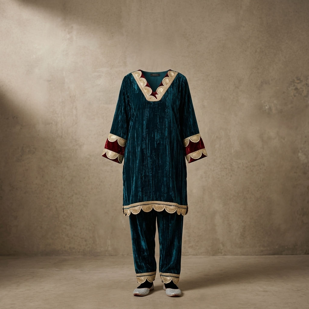 Crushed Velvet Luxe Co-ord Set  