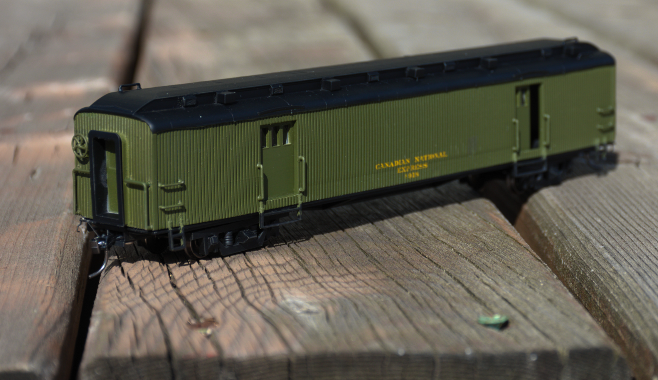 CN Wooden Baggage Car HO Scale
