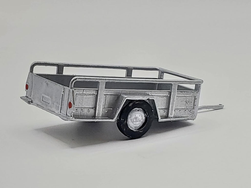Miniaturbild: Open Utility Trailer 4X8 N Scale