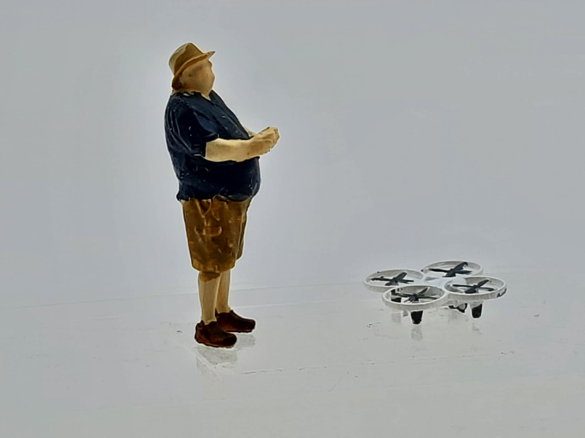 Ray A with Drone O Scale