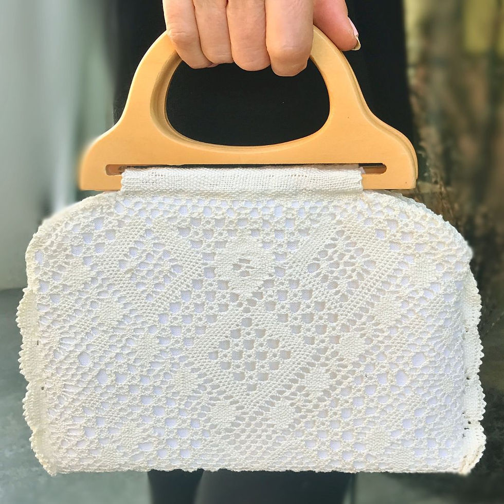 Miniatura: Bolso de encaje de bolillos