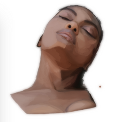 Part 3 progress on creating the artwork "Dreaming" by Australian artist Jessica Dawn.