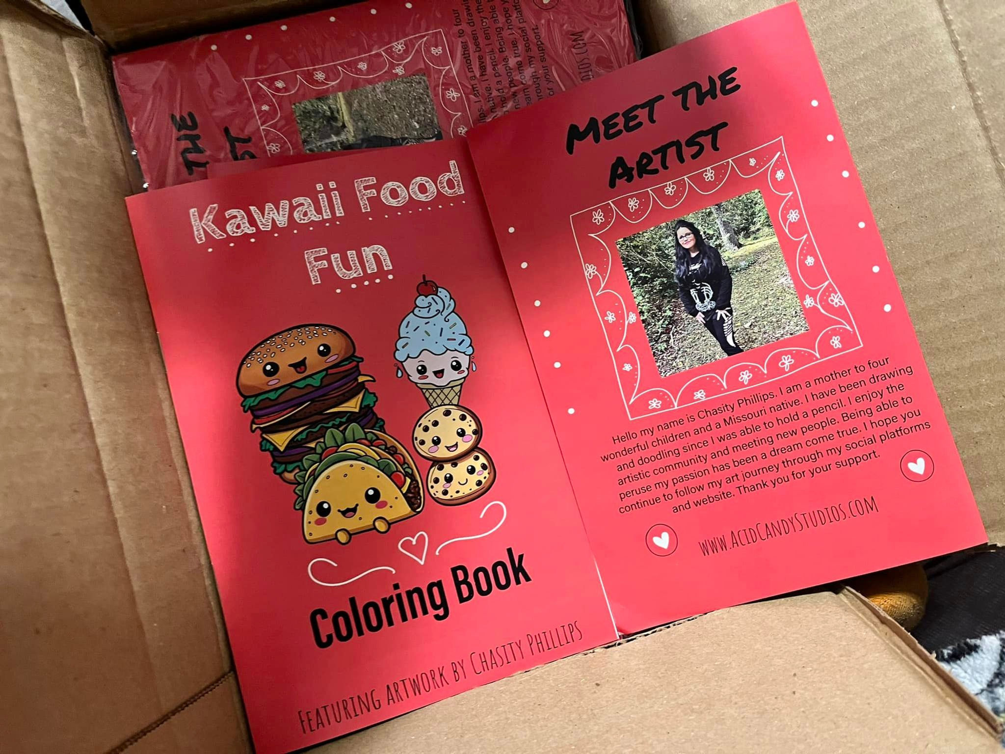 Kawaii Food Fun Coloring Book