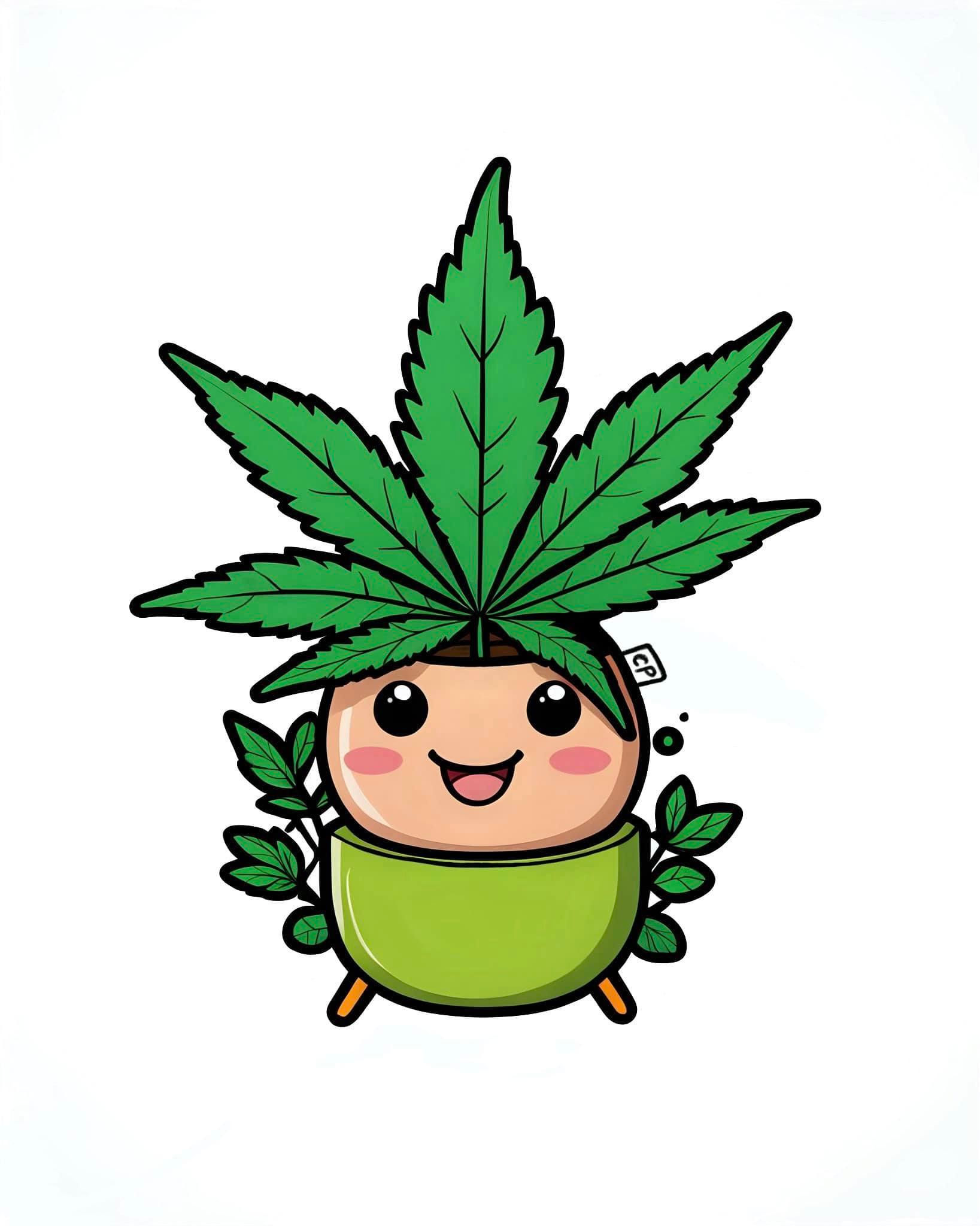 Pothead vinyl Sticker