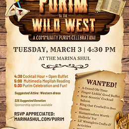 Purim in the Wild West