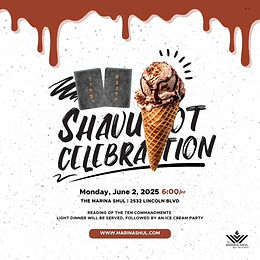 Celebrate Shavuot! Ice Cream Party & 10 Commandments 