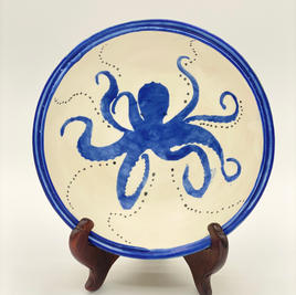 Blue Octopus Dish