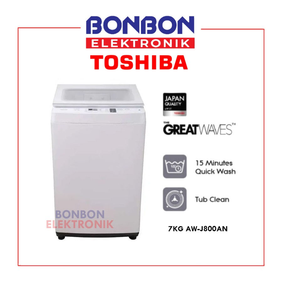 Toshiba Mesin Cuci 1 Tabung 7KG AW-K801AN / AWK 801 AN / AWK801AN