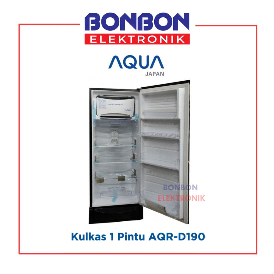 Thumbnail: AQUA Kulkas 1 Pintu AQR-D190(LB)/(LK) / AQRD 190 Motif Bunga Series