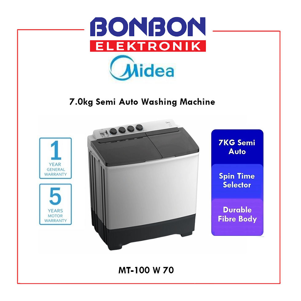 Midea Mesin Cuci 2 Tabung 7KG MT 100W 70 / MT100W70