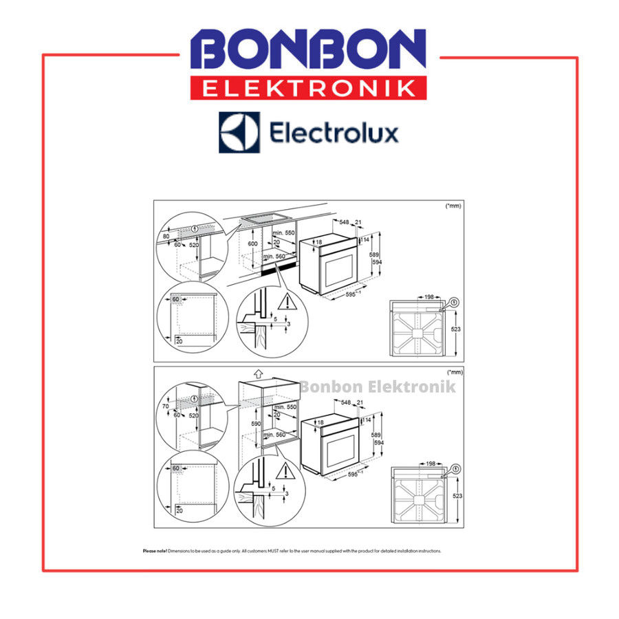 Thumbnail: Electrolux Built In Single Oven KODDP71XA 60cm Ultimate Taste 500 72L