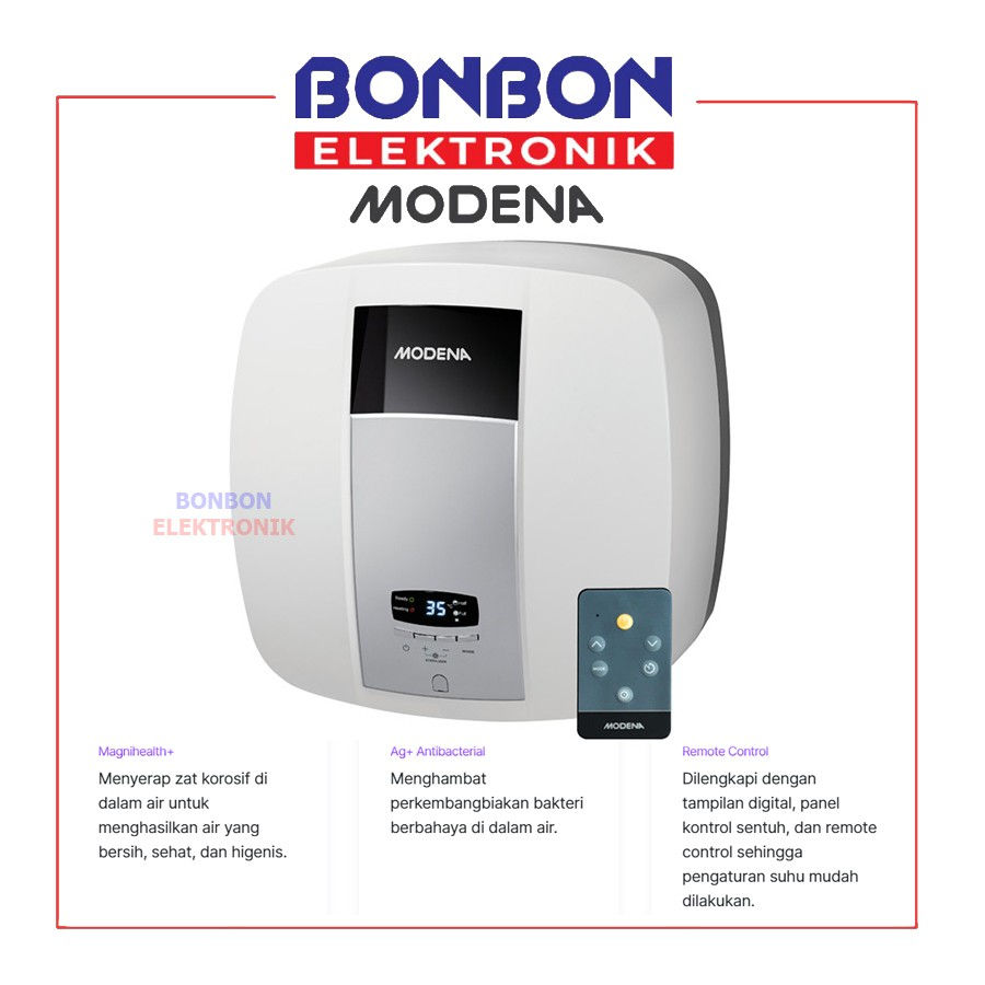 Modena Water Heater Listrik 15L ES 15DR / ES15DR Pemanas Air