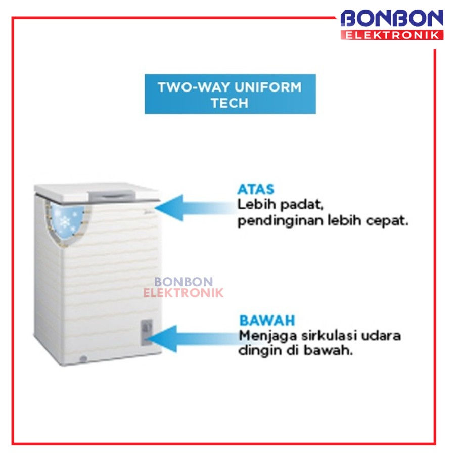 Thumbnail: Midea Chest Freezer 199L HS-259CNK / HS259CNK Freezer Box