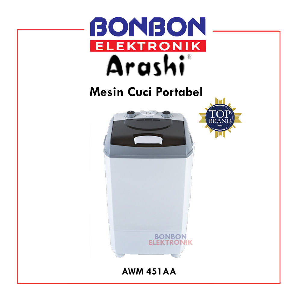 Arashi Mesin Cuci Portable 4.5 kg AWM 451 AA / AWM451AA