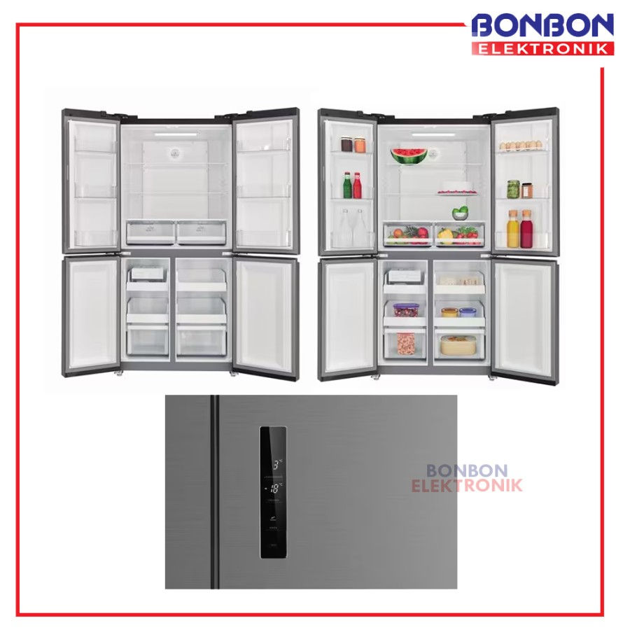Thumbnail: Electrolux Kulkas Side by Side 496L EQE4900A-B / EQE4900A B