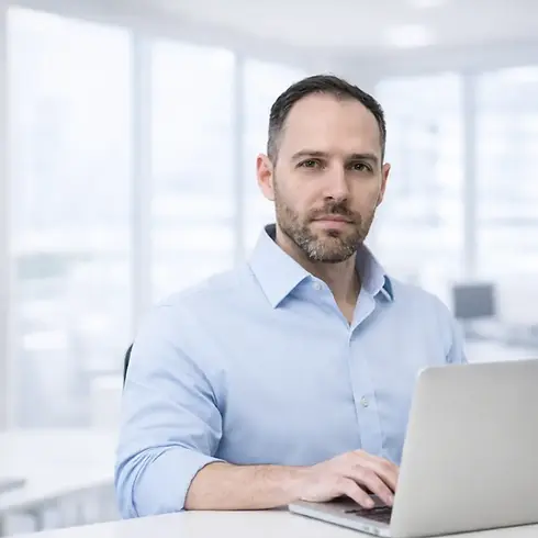 Focused professional in modern office.webp