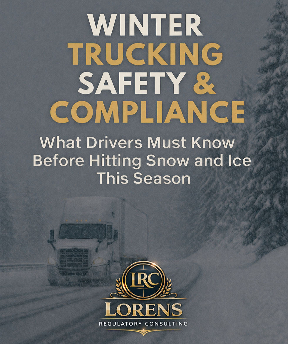 Winter trucking is not “just another season.