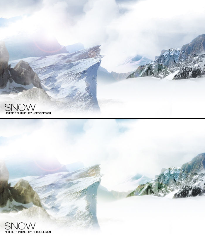 matte painting snow