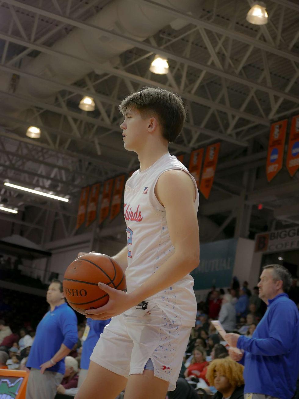 Sophomore Brady Parker ready to pass the ball in. (Photo by Levi Glick)