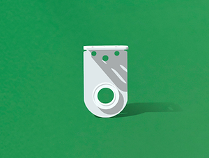 Suporte 40x45 mm Standard
com Rolamento de 15 mm