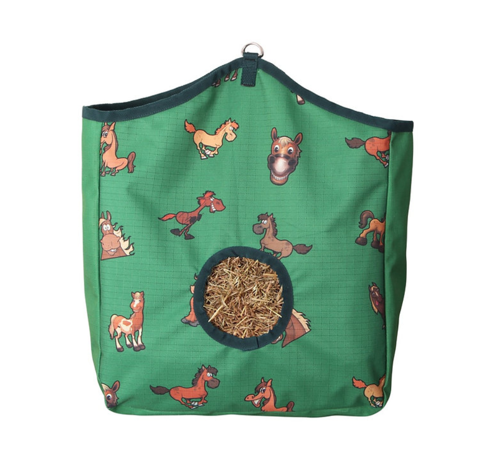 Blue Tag Cartoon Hay Feeder Bag 1200 D Green