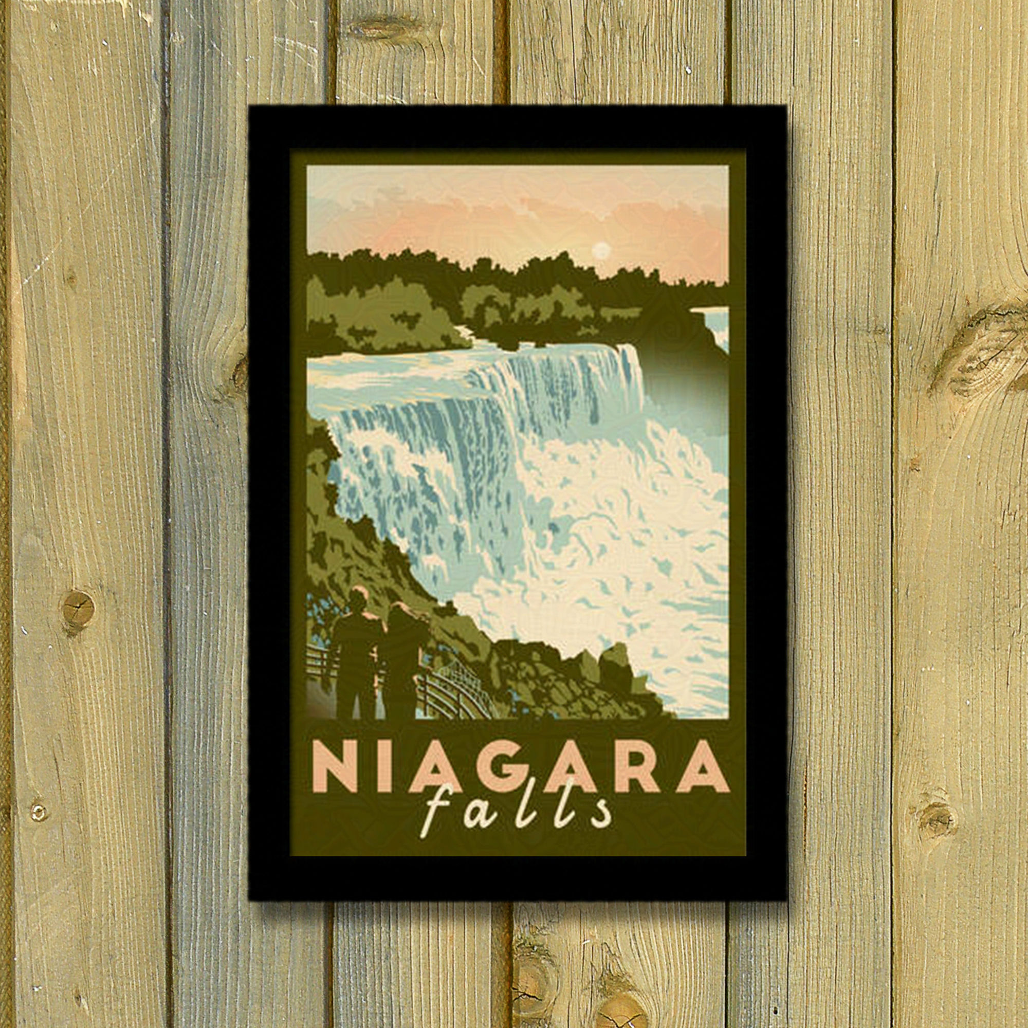 Niagara Falls Vintage Travel Poster