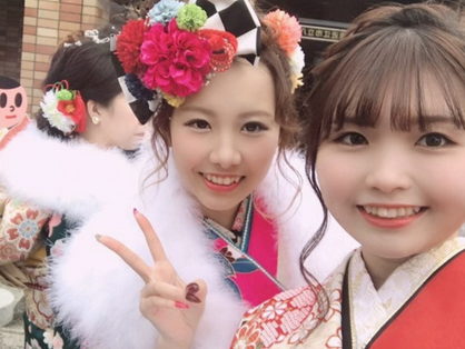 大きなリボンの華やかフラワーコーム│成人式