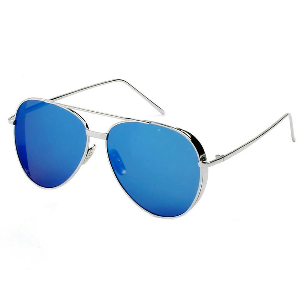 Delan Premium Mirrored Lens Aviator Sunglasses
