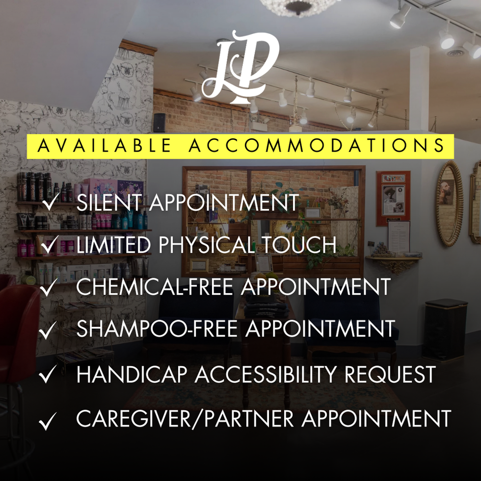 ADA Accommodations at Logan Parlor Social Graphic