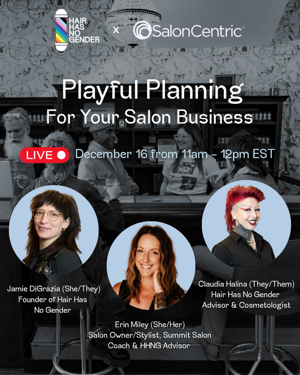 Salon Centric Free Live Virtual Class on 12.16.25 - Social Graphic designed by me