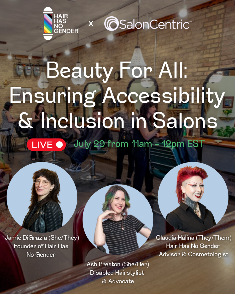 Salon Centric Free Live Virtual Class on 7.29.25 - Social Graphic designed by me