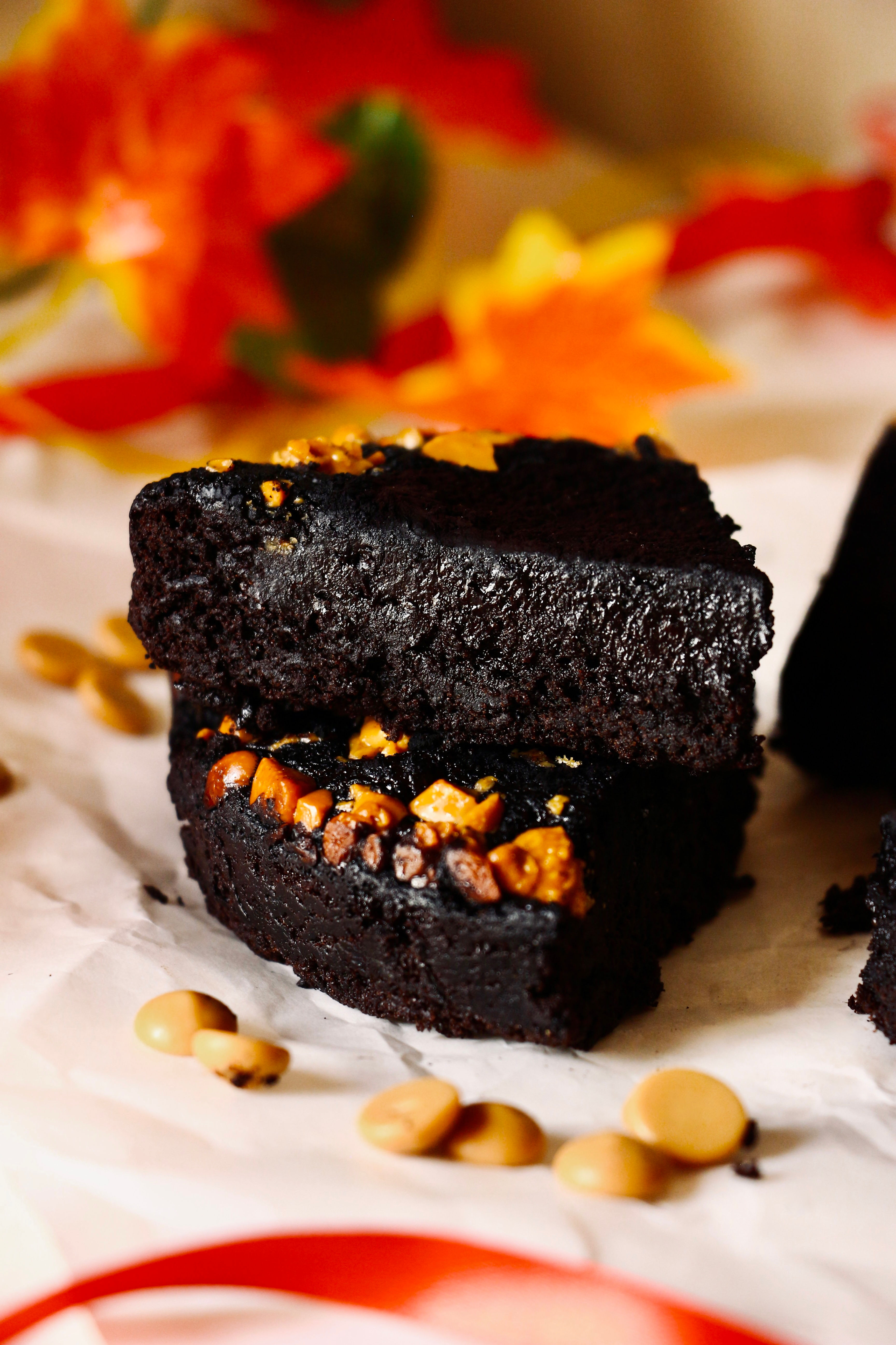 Kahlua Coffee Caramel Crunch Belgian Dark Chocolate Fudge Brownies