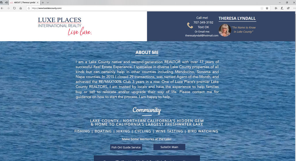 Luxe Lake County - Theresa Lyndall website