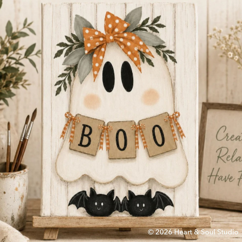 MONDAY MAKE & SIP: Boo Girl Painting Workshop