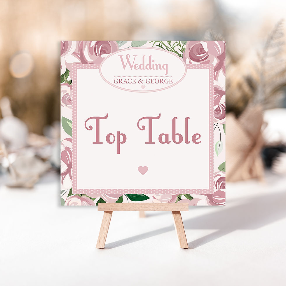 Thumbnail: Rose Table Number