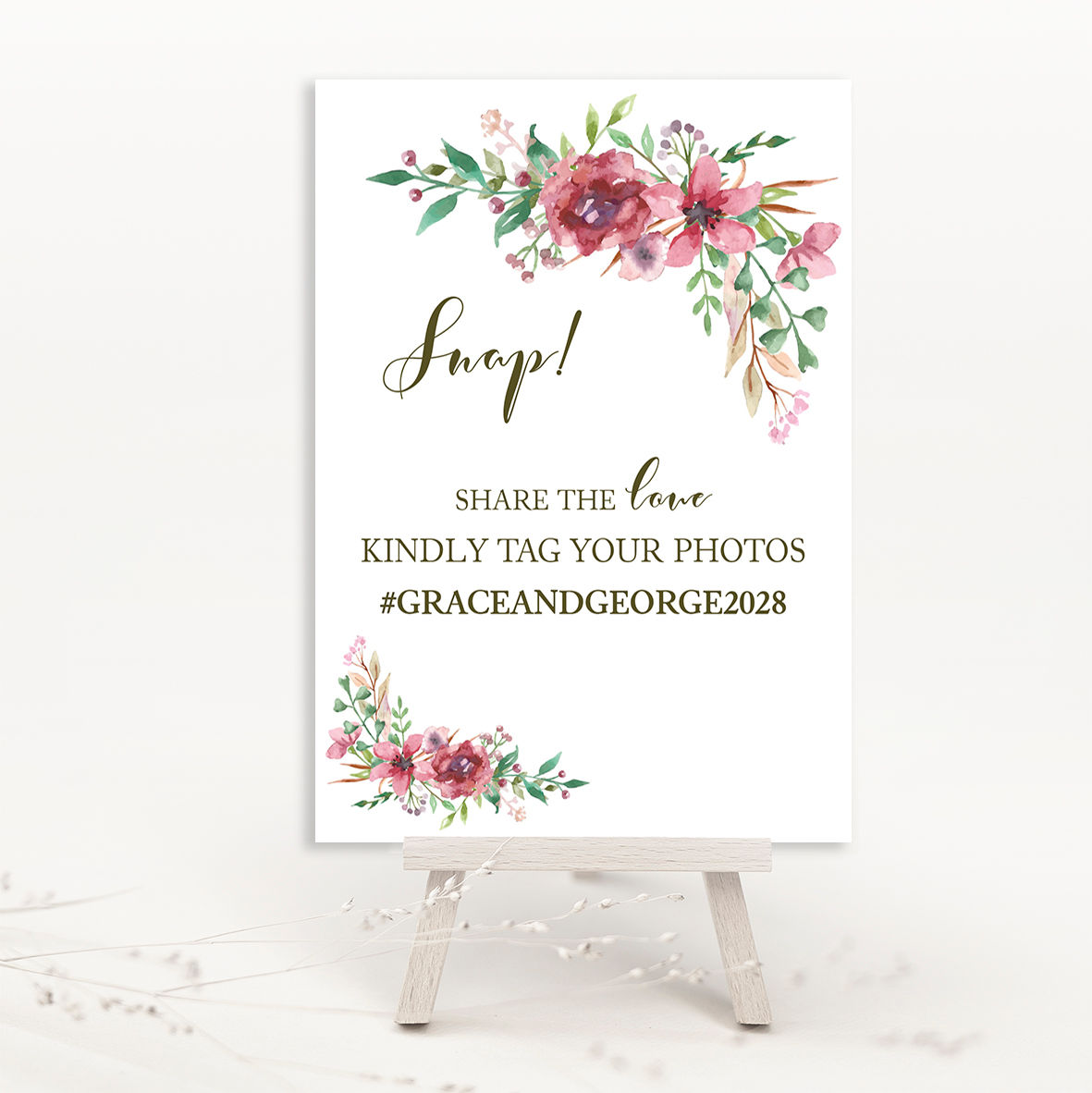 Belle Photo Sign