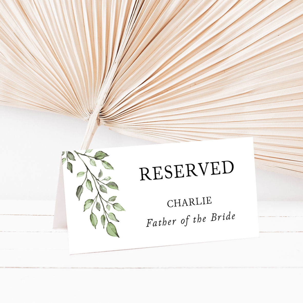 Charlotte Reserved Seating Place Card