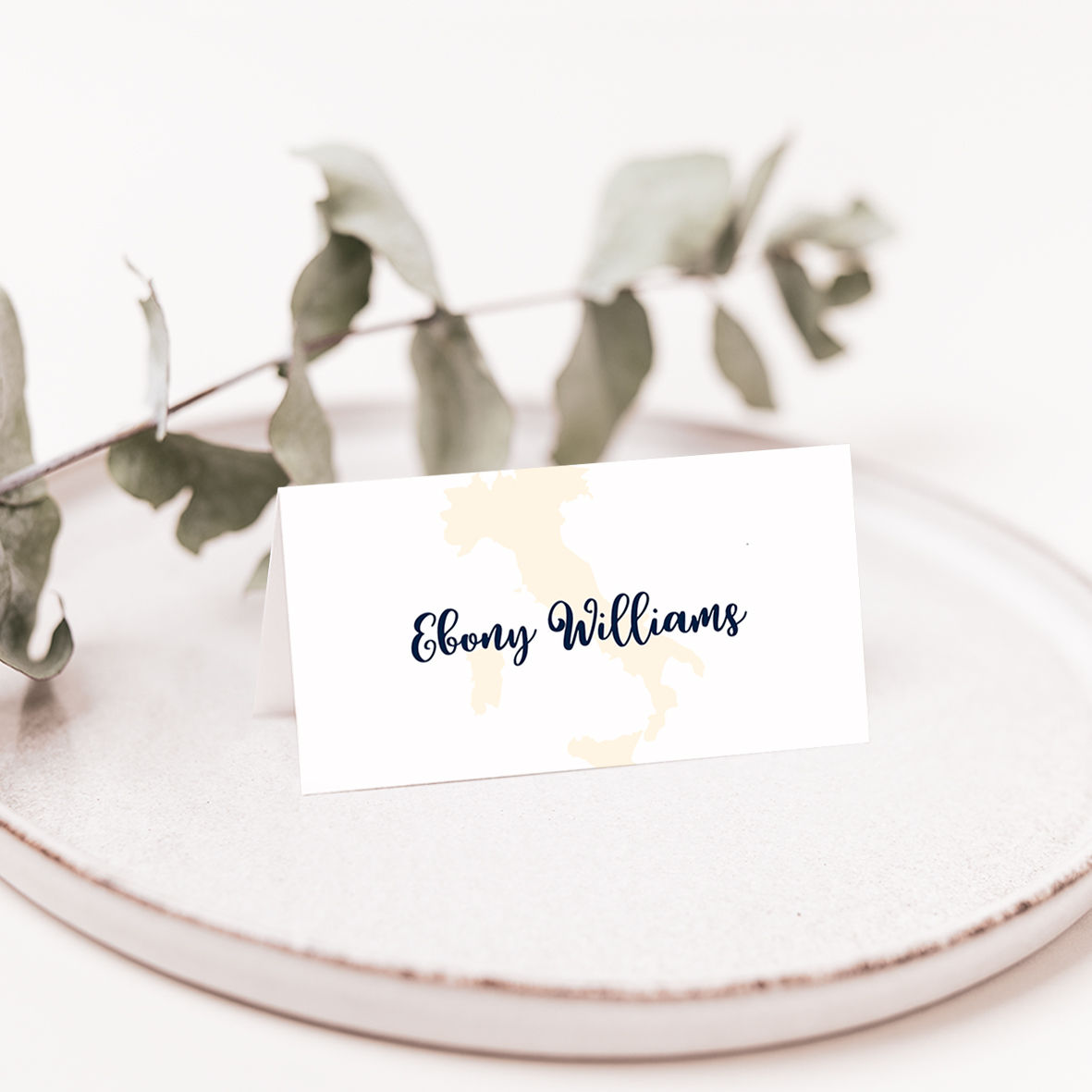 Travels Place Card