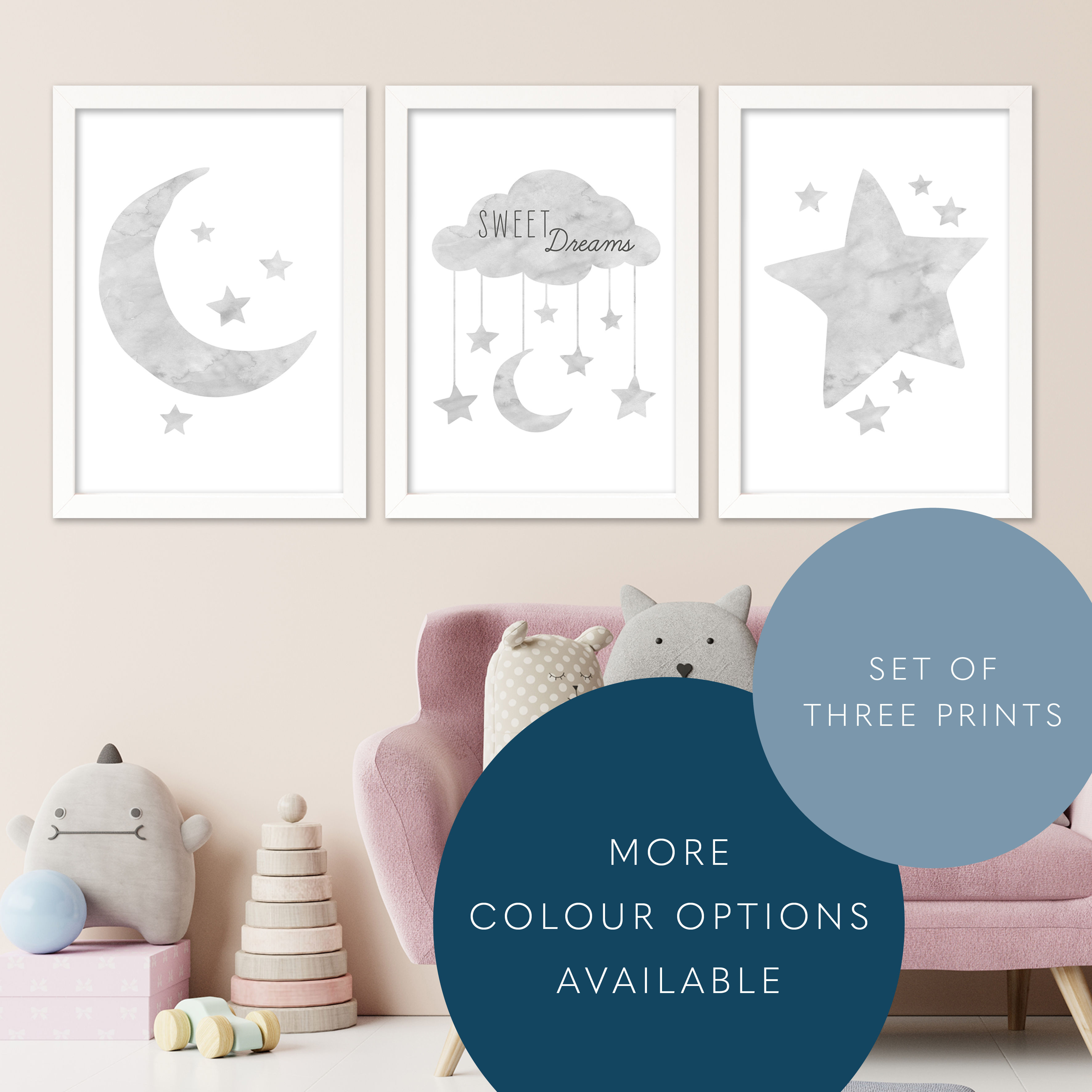 Sweet Dreams Trio Print Set