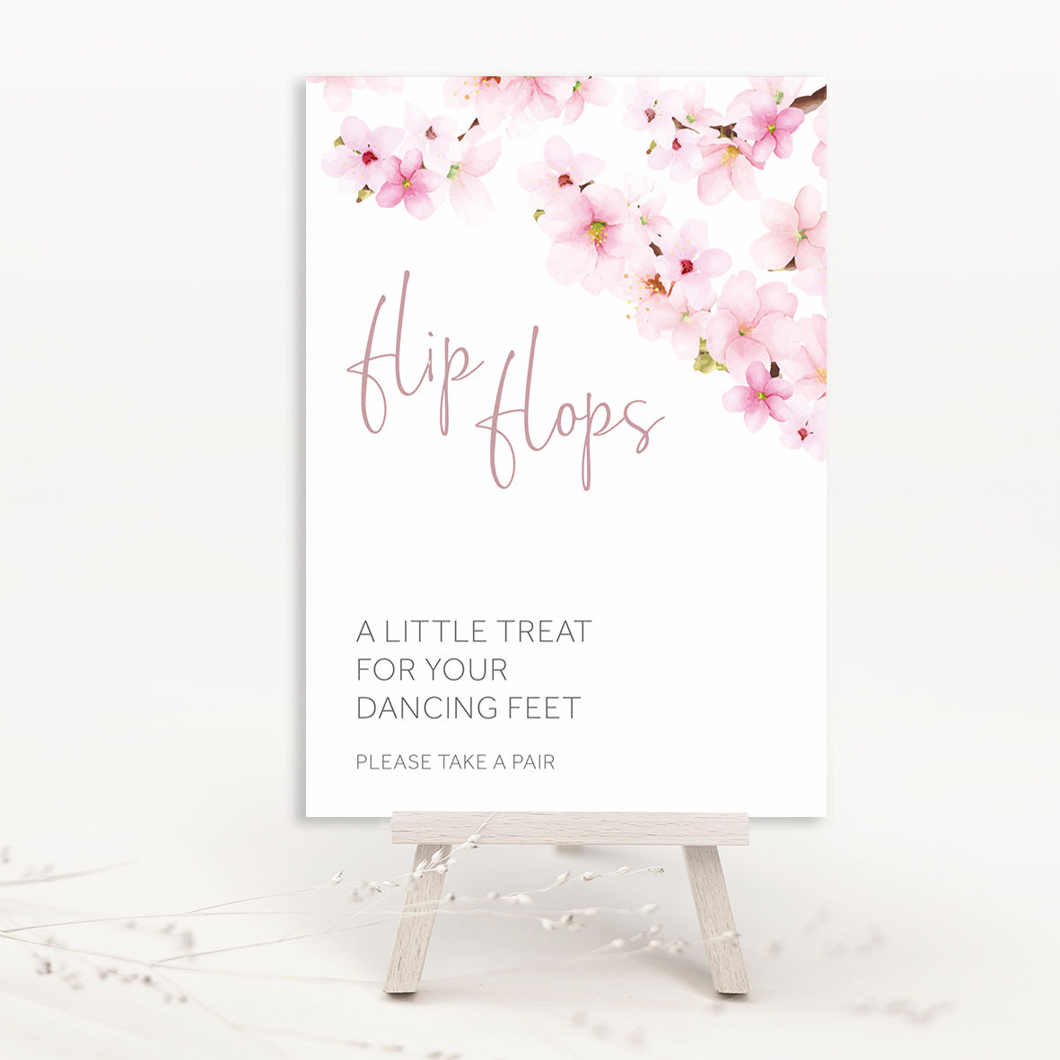 Blossom Dancing Feet Sign