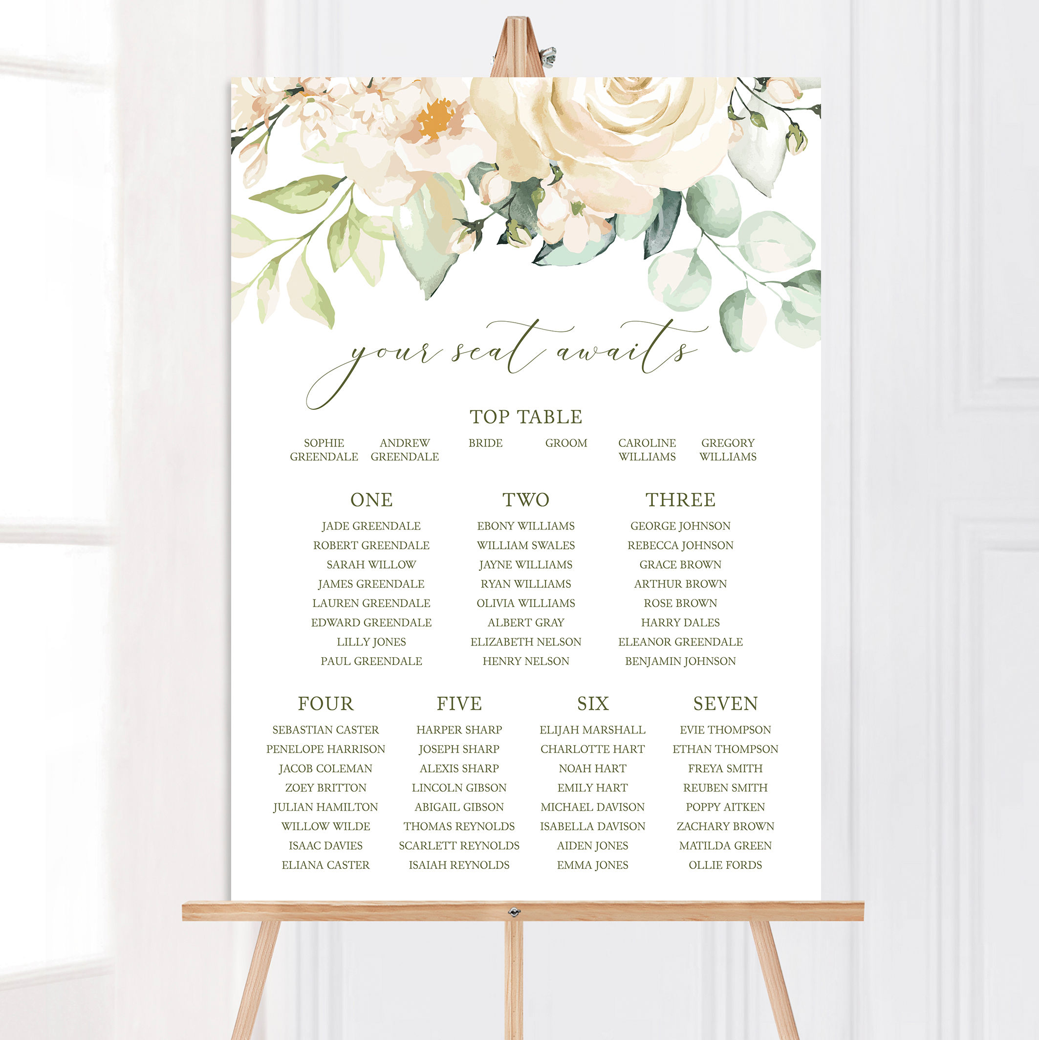 Chloe Table/Seating Plan