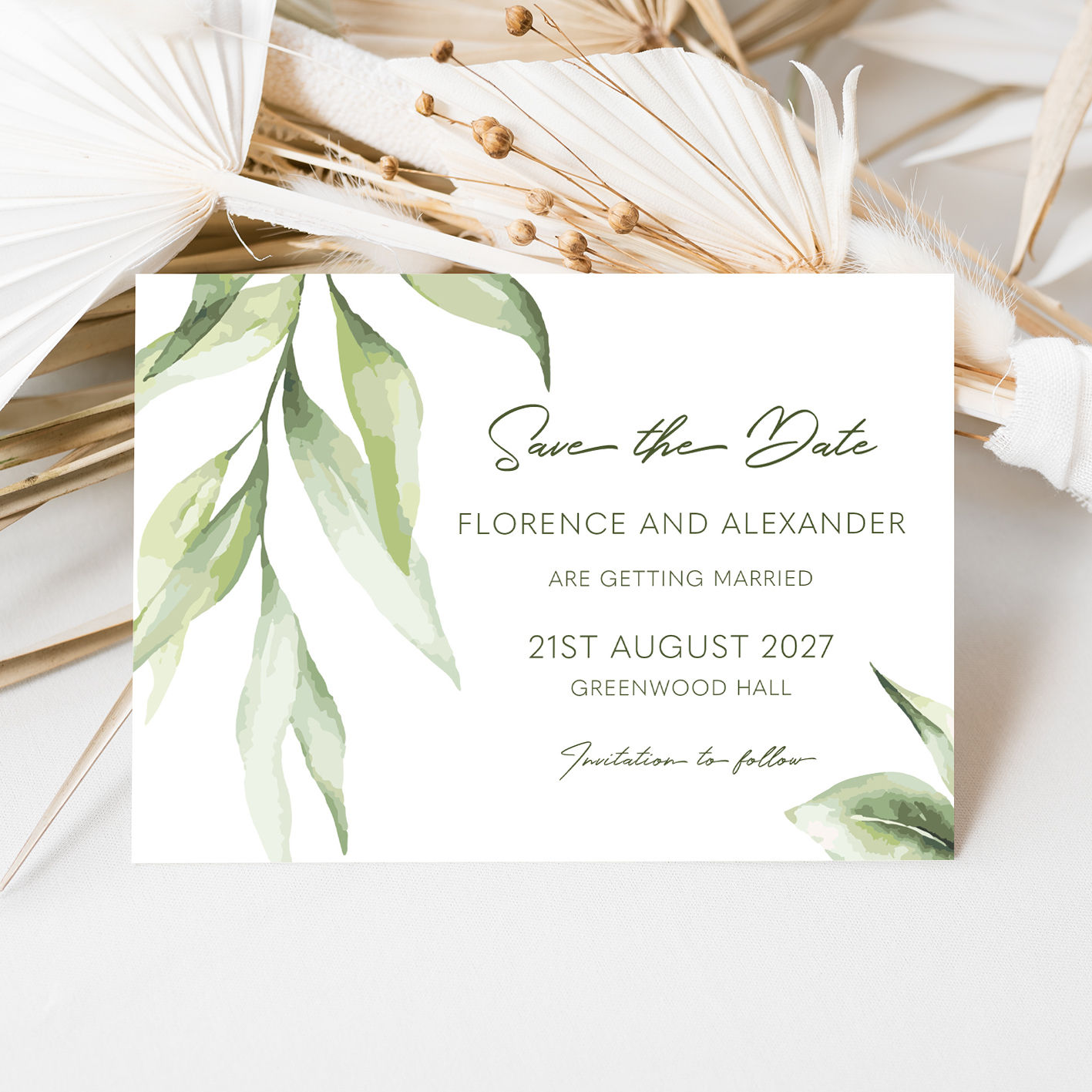 Quinn Save the Date Postcard